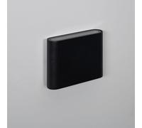 Applique da Parete per Esterno LED 6W Doppia Luce Quadrato Nero Luming