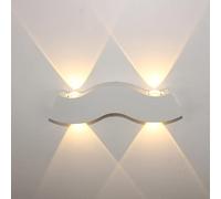 Applique da parete per interni 4 W LED Lampada da parete moderna in alluminio IP65 impermeabile, applique decorazione luce esterna per camera da letto, soggiorno, hotel, scala, corridoio, 3000 K,