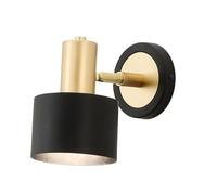 Applique da Parete per Interni, Applique da Comodino in Stile Europeo, Lampada da Parete Moderna e di Lusso, lampade a Sospensione da Parete con Specchio Frontale Semplice Nero, per la Parete di