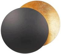 Applique da parete per interni Rotonda Rame dorato Soggiorno Concetto di luna creativa Solar Eclipse Lampada da parete Corridoio nordico Scale Camera da letto Comodino Applique Corridoio Corridoio Ill