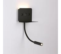 Applique da parete per lettura "SLANGE 2" - 3W + 6W - Porta USB + USB-C