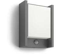 Lampada a muro LED Philips Mygarden Arbour 6W con sensore IR IP44 antracite