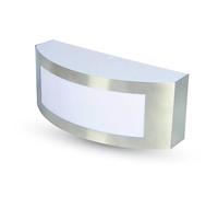 Applique da Parete Plafoniera da Muro Acciaio Inox E27 Colore Grigio IP44