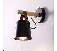 Applique da Parete Plug Glammetric Metal Wall Modern Leather Pelle e Wooden Wall Light Led Soffari Fari lampada da parete notturna Lampada da parete Lampada Lampada da Parete