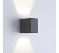 Applique da Parete Quadrata in Cemento, Moderna Lampada da Parete con Montaggio su e Giù, Mini faretto a cubo, Lampada da Comodino per Camera da Letto, luci Decorative per Soggiorno, lampade da p