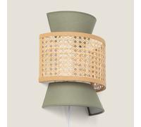 Applique da Parete Rattan e Tessuto Chulu