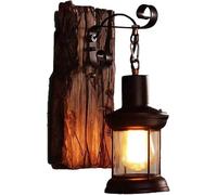 Applique da parete retrò americana per interni ed esterni, lampada da parete multiuso per ristoranti, bar e club, il vecchio ha un senso dell'età, base lampadina E27, lanterna da parete per comodino