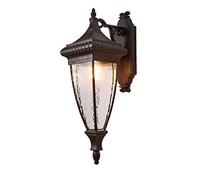 Applique da Parete retrò per Esterni, Lampada da Parete Creativa a Cono Europeo Impermeabile, Lampada da Parete in Alluminio pressofuso, Vetro E27, Applique da Parete a Testa singo