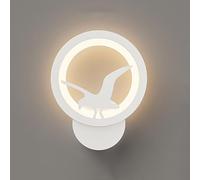 Applique da parete semplice e moderna, design creativo, applique da parete circolari in metallo, LED, 3 temperature di colore, lampada da parete dimmerabile, luci decorative da parete per interni, app