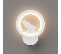 Applique da parete semplice e moderna, design creativo, applique da parete circolari in metallo, LED, 3 temperature di colore, lampada da parete dimmerabile, luci decorative da parete per interni, app