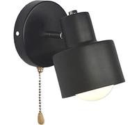 Applique da parete semplice in metallo MI-NI con interruttore a strappo, illuminazione da lettura regolabile, luci da parete,Plafoniera Lampadario Da Soffitto