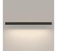 Applique da Parete Semplice Nera, plafoniere in Metallo Alluminio con Paralume in Acrilico, Moderna Lampada da Parete a LED, plafoniera