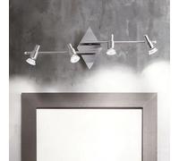 Applique Da Parete Soffitto In Metallo Faretti Orientabili 4 Luci Slem Ideal Lux