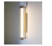 Applique da Parete, Soggiorno Italiano, Sala da Pranzo, Lampada da Parete per corridoio, Colore Nichel Sabbia, Lampada da Parete in Vetro Creativa e Semplice, Illuminazione per Cam