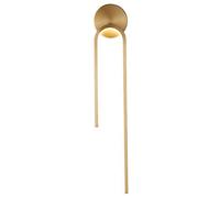 Applique da parete sottile a striscia lunga da 8W con montaggio a semi-incasso, lampada da parete a 3 colori dimmerabile per interni in rame geometrico H65 a LED, applique moderne a parete per apparec