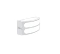 Applique Esterno Moderna Squba Alluminio E Materie Plastiche Bianco 1 Luce E27