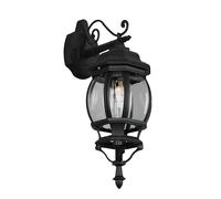 Applique da parete Trio Lighting Elvo 1xE27 IP44 nero opaco- 206960132