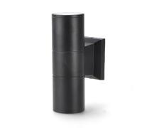 Applique da parete Tube Nero IP54 2 x GU10 M LEDME