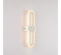 Applique da Parete Verticale Moderna a LED, Lampada da Parete Minimalista, Luce Interna Sottile Nera con diffusore in Acrilico, Illuminazione d'accento a LED, Arredamento Contemporaneo per c