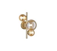 Applique da parete Villa 3FLG Mattgold H: 19 cm x W: 21 cm x L: 28,5 cm