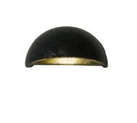 Applique da parete vintage a mezzaluna Appliques da parete moderna in marmo stile fattoria di metà secolo per camera da letto comodino cucina ingresso(Black)