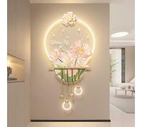 Applique da Parete Wmmner per Camera da Letto, Decorazione Artistica da Parete 3D, Lampada Decorativa montata, sculture da Parete a LED, Soggiorno, Arte sospesa con Luce a LED (C 39,3 * 19,6