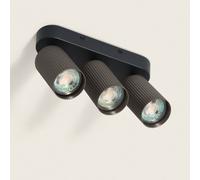 LEDKIA LIGHTING Applique da Soffitto Alluminio Aritz 3 Faretti Bronzo GU10
