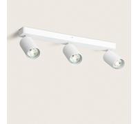 LEDKIA LIGHTING Applique da Soffitto Alluminio Breixo 3 Faretti Bronzo GU10