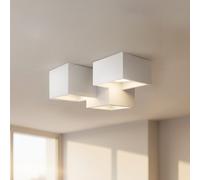 Applique da Soffitto in Gesso Pitturabile 3xGX53 - Serie ESSENZA
