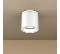 Applique da soffitto IP54 GU10 in Alluminio e Vetro - Bianca