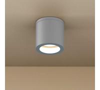Applique da soffitto IP54 GU10 in Alluminio e Vetro - Grigia