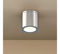 Applique da soffitto IP54 GU10 in Alluminio e Vetro - Inox