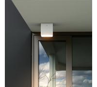 Applique da soffitto Quadrata GU10 IP54 in Alluminio e Vetro