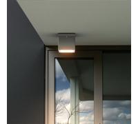 Applique da soffitto Quadrata GU10 IP54 in Alluminio e Vetro