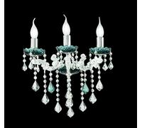 APPLIQUE DAMASCO 3 LUCI OTTANIO E CROMO ATTACCO E14