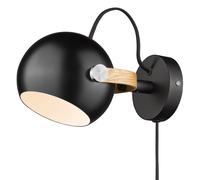 Applique DC Ø12 Nero/ Rovere
