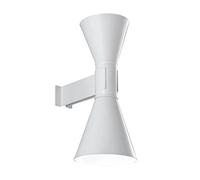 Applique de Marseille - Lampada da parete, colore bianco calce, RAL 9002, 17 x 40 x 28 cm