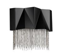 Applique Design Moderno Nero Argento Incl. 3x G9 LED Metallo Wandleuchte
