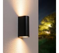 APPLIQUE DOPPIA LUCE A PARETE INTERNO ESTERNO IP65 PORTA FARETTO GU10 ES14N