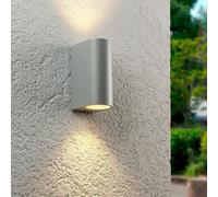 APPLIQUE DOPPIA LUCE LAMPADA DA PARETE INTERNO ESTERNO PORTA FARETTO GU10 ES14G [EEK: A]