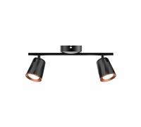Applique doppio spot corpo nero 2x6W 960lm 100° IP20 - V-Tac 8255, 8257