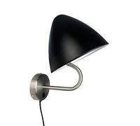 Applique Dyberg Larsen Oulu Nero/ Acciaio Spazzolato