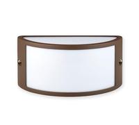 Applique E27 mezzaluna. Design moderno. IP54, Corten