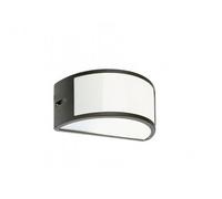 Applique Est. Moderna Umbe Aperta Alluminio E Termoplastica Grafite 1 Luce E27