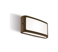 Applique in alluminio pressofuso SCREEN APPLIQUE Dimensioni 22x6,4xh10,8 cm SCHERMO 10W LED 3000K colore CAFFE' CAFFE'