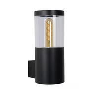 Applique Esterno Acciaio Nero IP44 Terrazza H:23 CM E27 Esterno Wandleuchte Casa