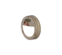 Applique Esterno Classica Brindisi Metallo Ceramica Bianco Sfumato Oro 1 Luce G9