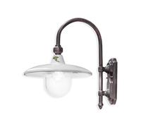 Applique Esterno Classica Campobasso Metallo E Ceramica Nero Sfumato 1 Luce E27 [EEK: A++]