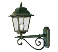 Applique Esterno Classica Gorizia Metallo Ceramica Verde Sfumato Oro 1 Luce E27 [EEK: A++]