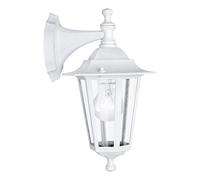 Applique Esterno Classica Laterna 5 Alluminio Bianco Vetro 1 Luce E27